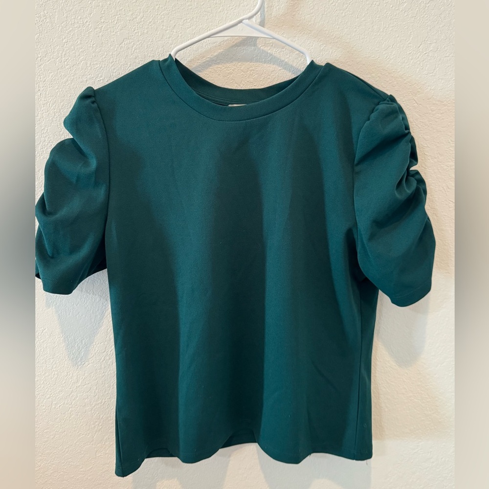 Haute Monde Jade Green Blouse
